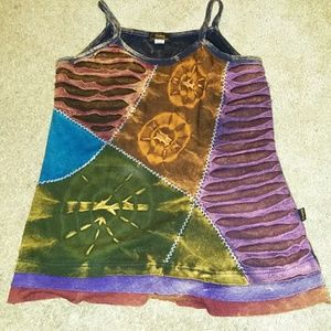 Rising international vintage rustic tank top